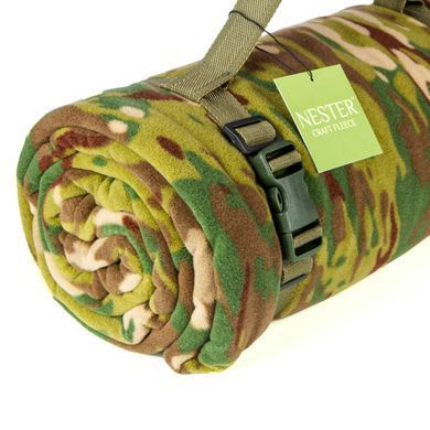Флісовий плед Nester Multicam Case &ndash; ковдра для військових з водовідштовхувальним чохлом 2551120900 фото