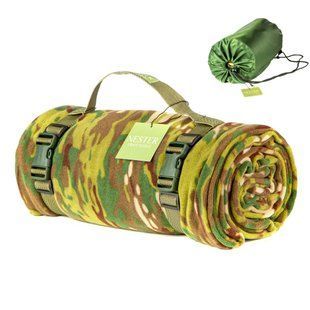 Флісова ковдра Nester Multicam Case 150*200 - плед для військових з чохлом 19087002 фото