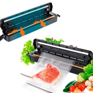 Домашній Вакууматор для харчових продуктів, Vacuum Sealer, Чорний 234562465 фото