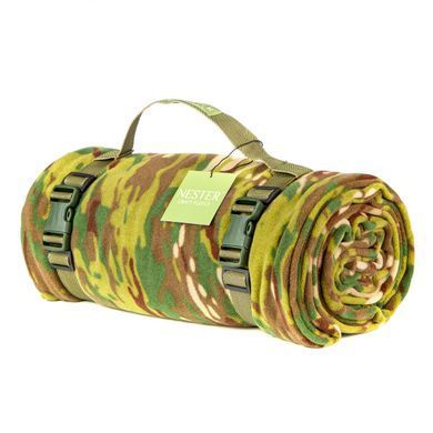 Флісова ковдра Nester Multicam Case 150*200 - плед для військових з чохлом 19087002 фото