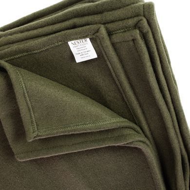 Флісова ковдра Nester Olive Case 150*200 плед олива + чохол, плед для військових 19087004 фото