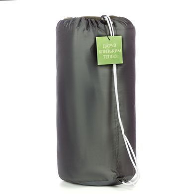 Флісова ковдра Nester Olive Case 150*200 плед олива + чохол, плед для військових 19087004 фото