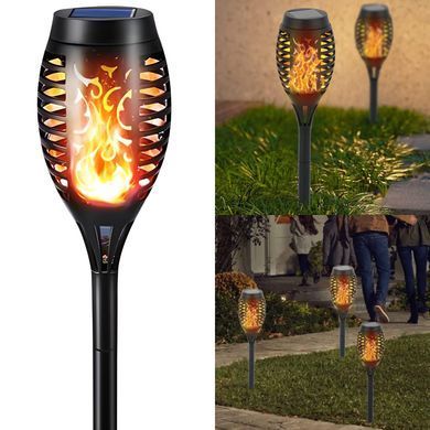 Ліхтар садовий на сонячній батареї 52см, Solar flame 234561204 фото