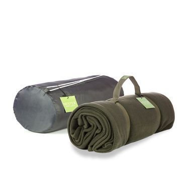 Флісова ковдра Nester Olive Case 150*200 плед олива + чохол, плед для військових 19087004 фото