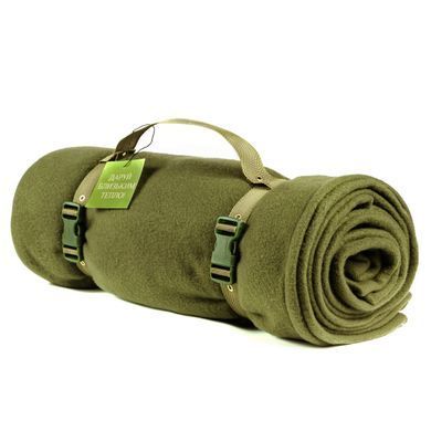 Флісова ковдра Nester Olive Case 150*200 плед олива + чохол, плед для військових 19087004 фото
