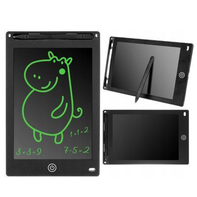 Дитяча дошка для малювання, LCD, 8,5", Dex, Чорна 23456631702 фото