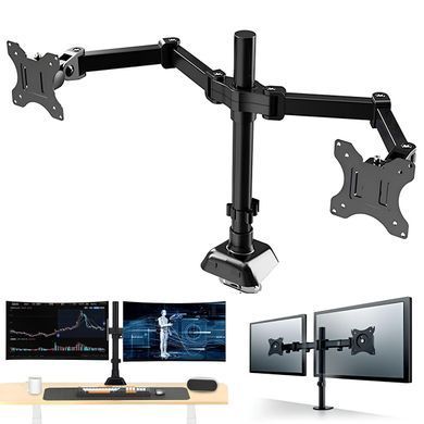 Настільне кріплення на два монітори 17-33", 2-9кг, Z022 234572772 фото
