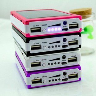 Павербанк із сонячною батареєю 20000 mah + ліхтарик 234564643 фото