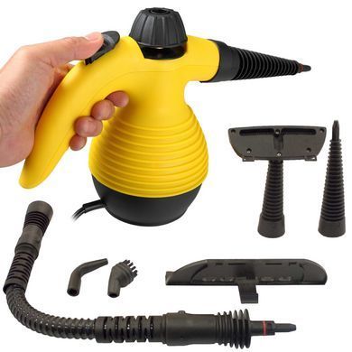 Ручний пароочисник на 350мл, 1000W Steam Cleaner DF-A001+ насадки 234560632 фото