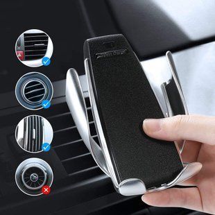 Автомобільний тримач Penguin Smart Sensor S5 з функцією бездротової зарядки 123457480 фото