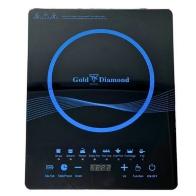 Індукційна плита 2400Вт, Gold Diamond TK09902 234573452 фото
