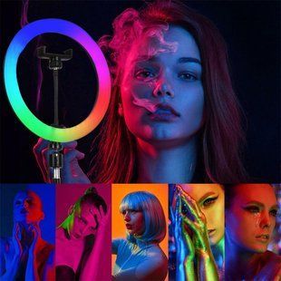 Кільцева RGB лампа 30 см MJ 300 Soft Ring Light 234561666 фото