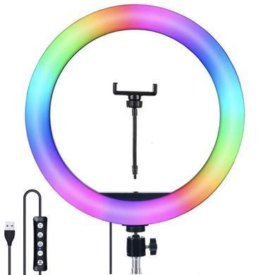 Кільцева Led-лампа 36 см MJ36, від USB, з 1 тримачами для телефону 234560880 фото
