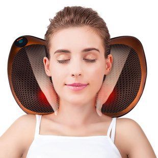 Інфрачервоний масажер для шиї та спини (31х10х19 см) Massage Pillow 8028 123457498 фото