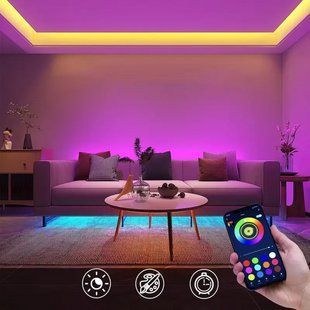 Світлодіодна стрічка 5 м, від USB + пульт, Led mood lights 234571409 фото