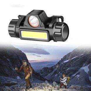 Налобний LED ліхтар акумуляторний BL-8101 XPE+COB 234562554 фото