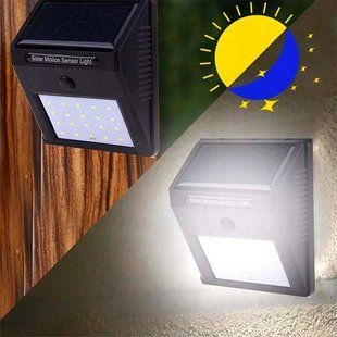 Вуличний LED ліхтар із сонячною панеллю, 20LED 123457499 фото