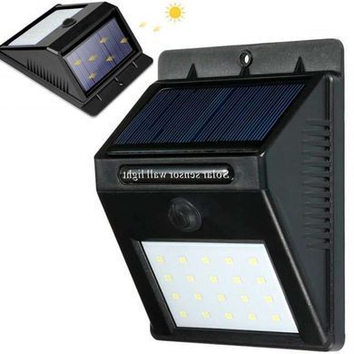 Вуличний LED ліхтар із сонячною панеллю, 20LED 123457499 фото