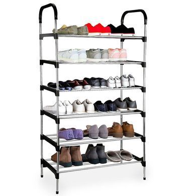 Полиця для взуття на 6 ярусів (123х57х29 см) New shoe rack 234567644 фото