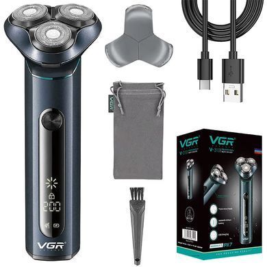 Акумуляторна електробритва водонепроникна, від USB, VGR V-310 234568471 фото