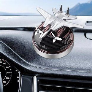 Автомобільний ароматизатор із сонячною панеллю 10х8см, Літак 234575549 фото