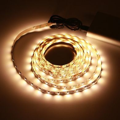 Світлодіодна LED стрічка 5м, з USB, Теплий Білий 23456898601 фото