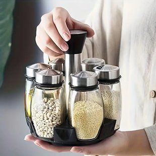 Набір баночок для спецій 6 шт на підставці, Spice carousel 234566932 фото