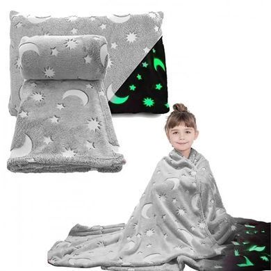 Плед, що світиться 150х200см Magic Blanket, Сірий 234572327 фото