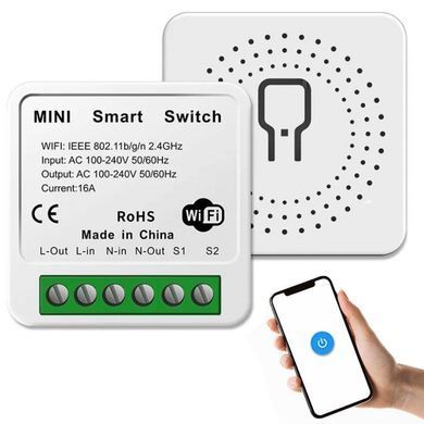 Реле для розумного будинку WI-FI Smart Home, 16А 234563523 фото